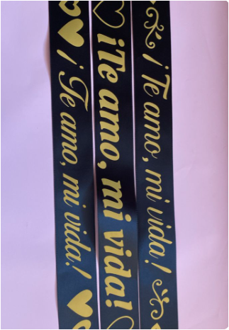 Listón, Te Amo, mi vida, negro