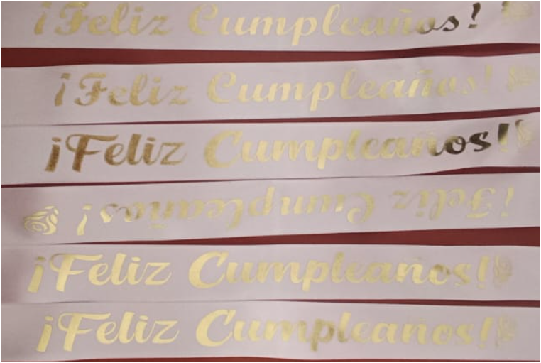 Listón, Feliz cumpleaños, rosa